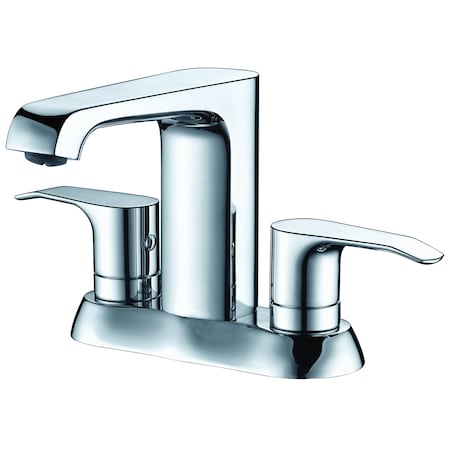 Alfi Brand Polished Chrome Two-Handle 4'' Centerset Bathroom Faucet AB1493-PC